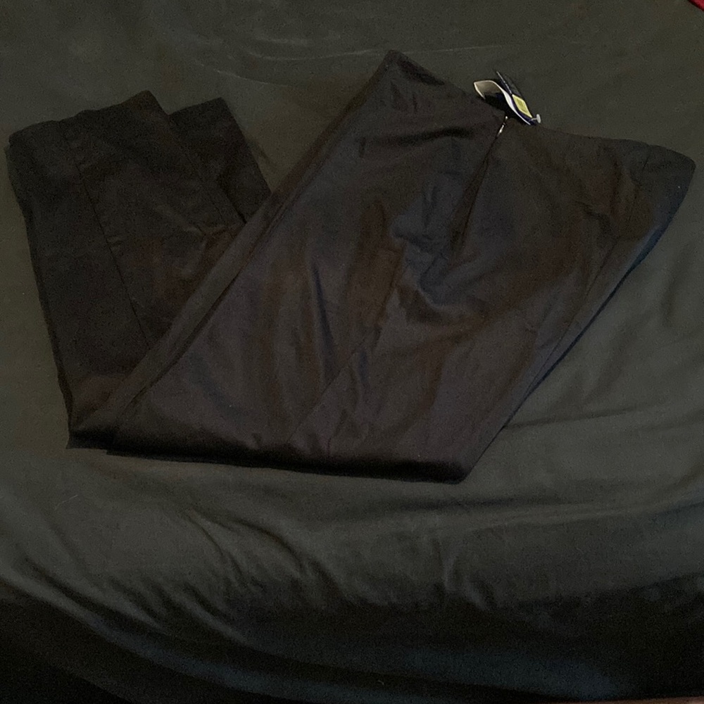 Double seamed straight leg pant